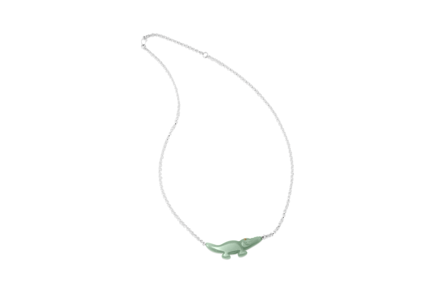 Aventurine Alligator Necklace