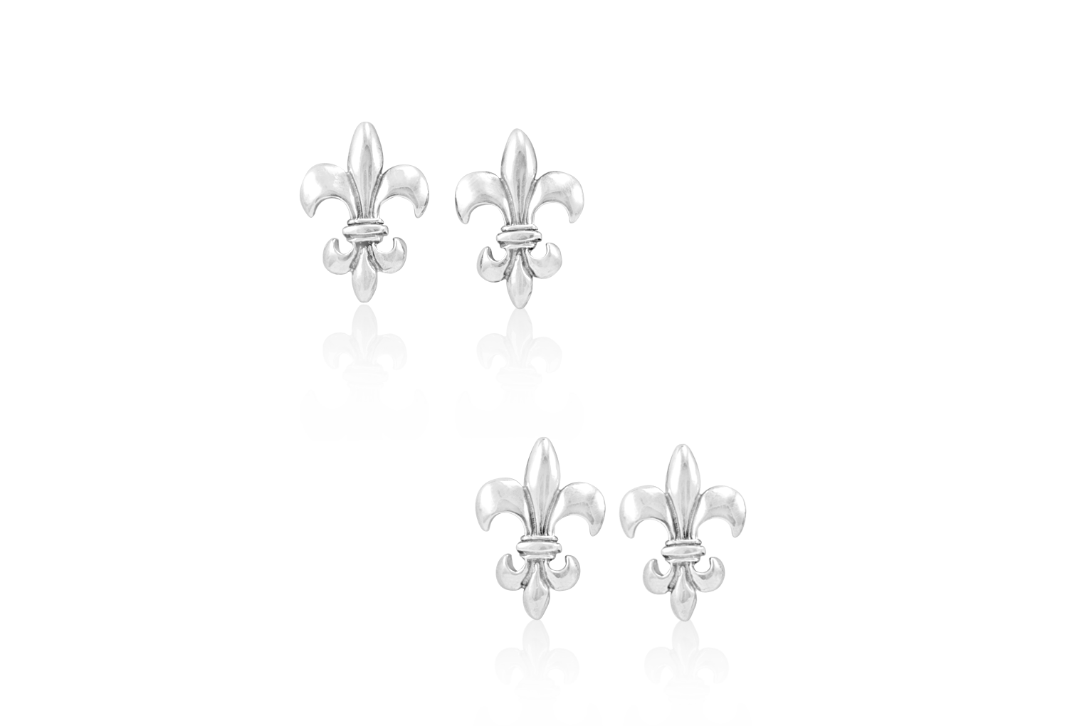 Fleur de Lis Tux Studs