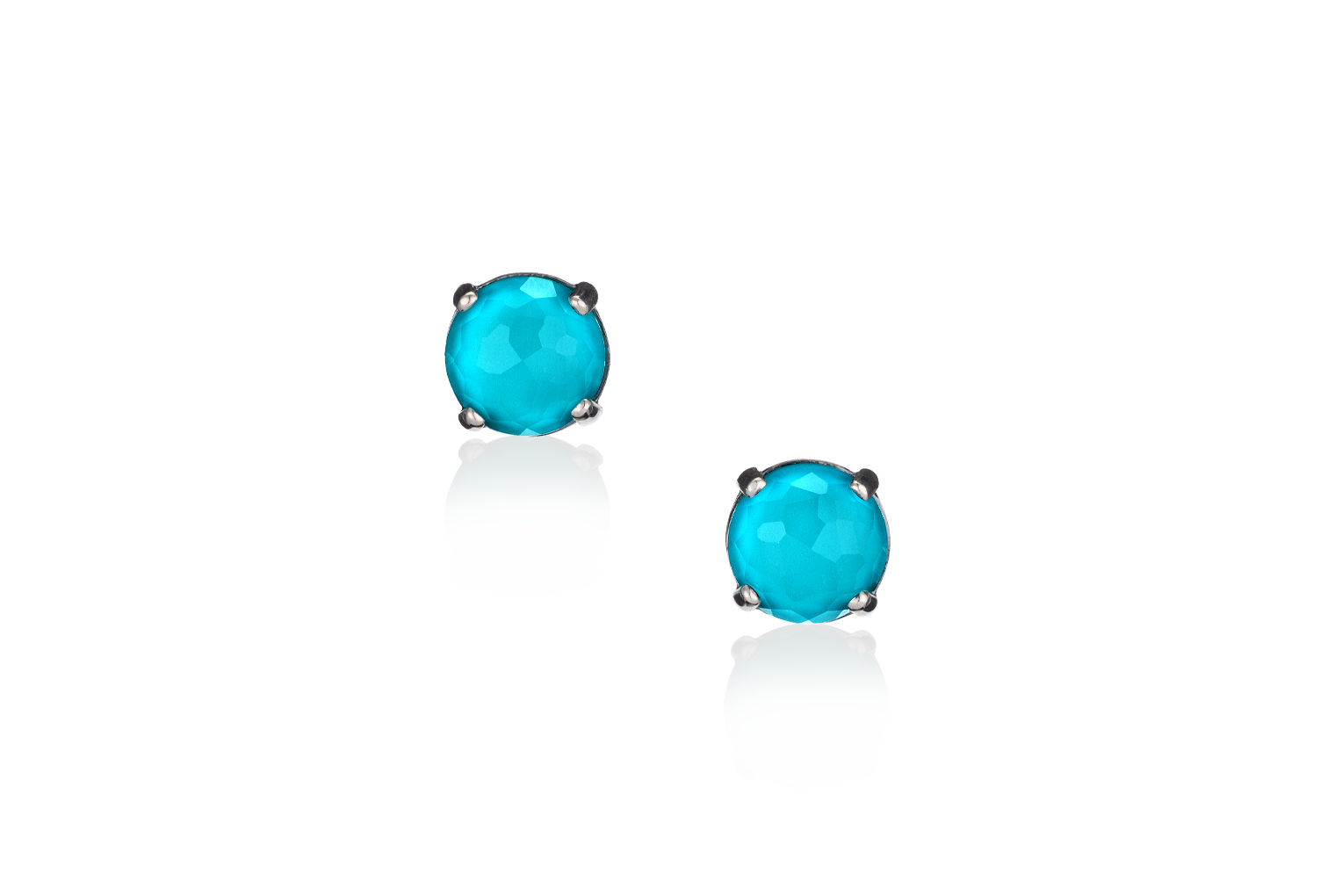 Turquoise Doublet Stud Earrings