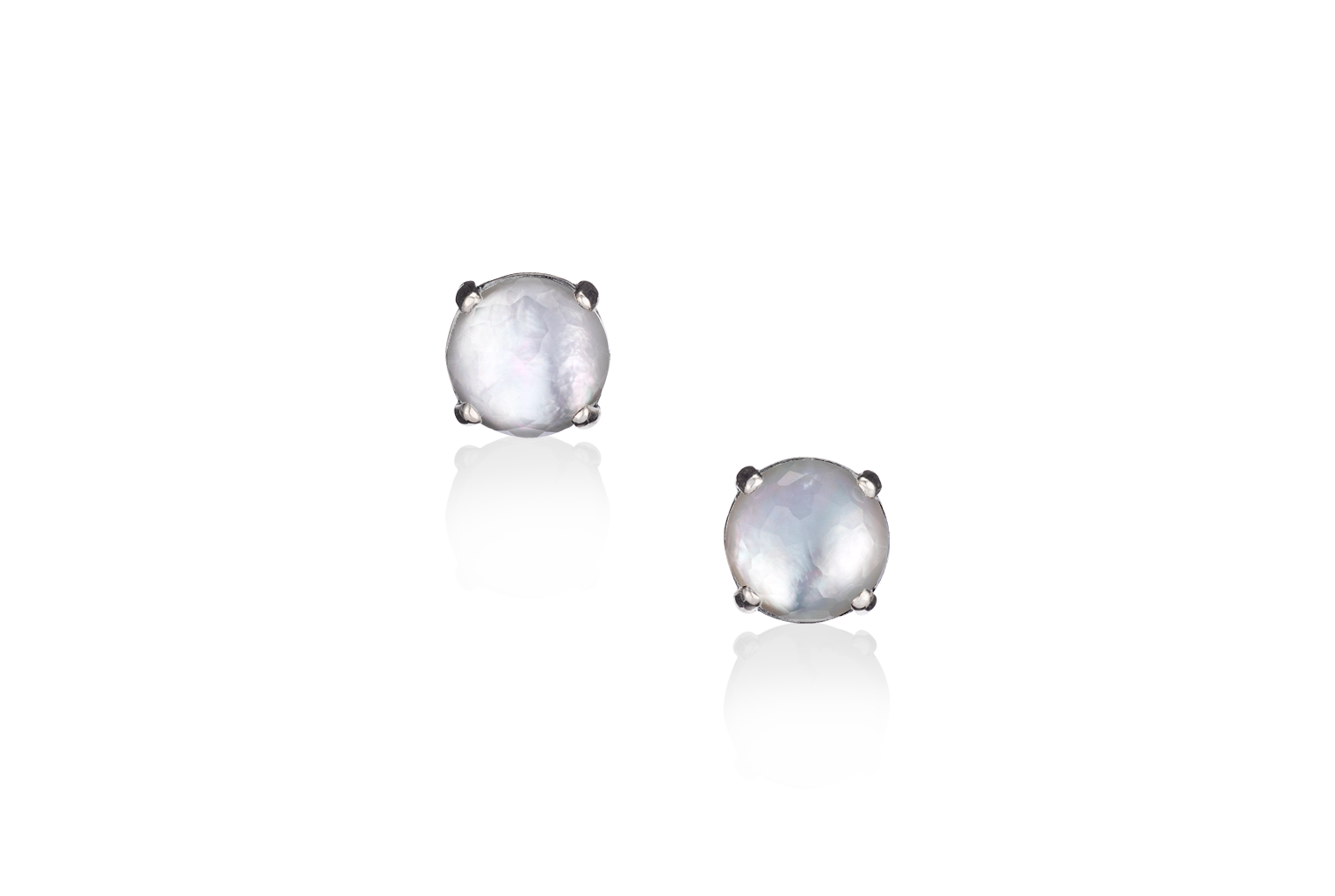 Mother of Pearl Doublet Stud Earrings