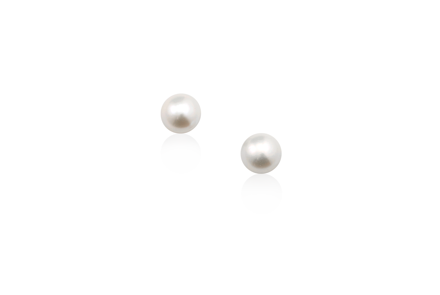 Button Pearl Stud Earrings