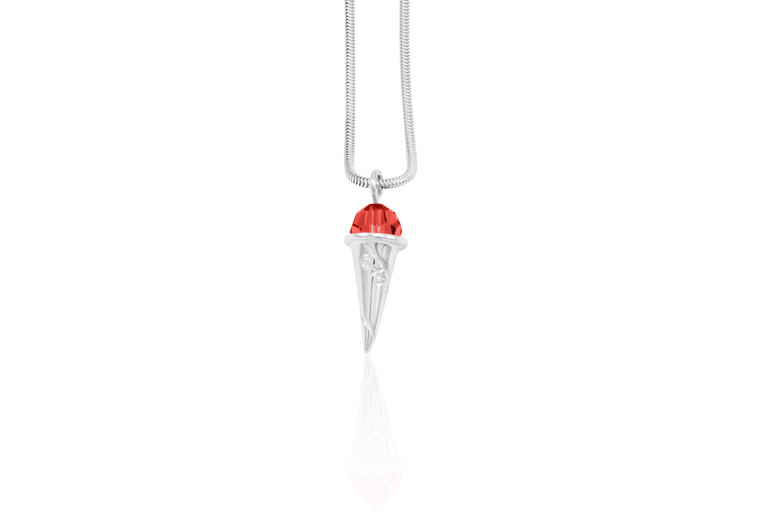 Strawberry Sno Ball Pendant