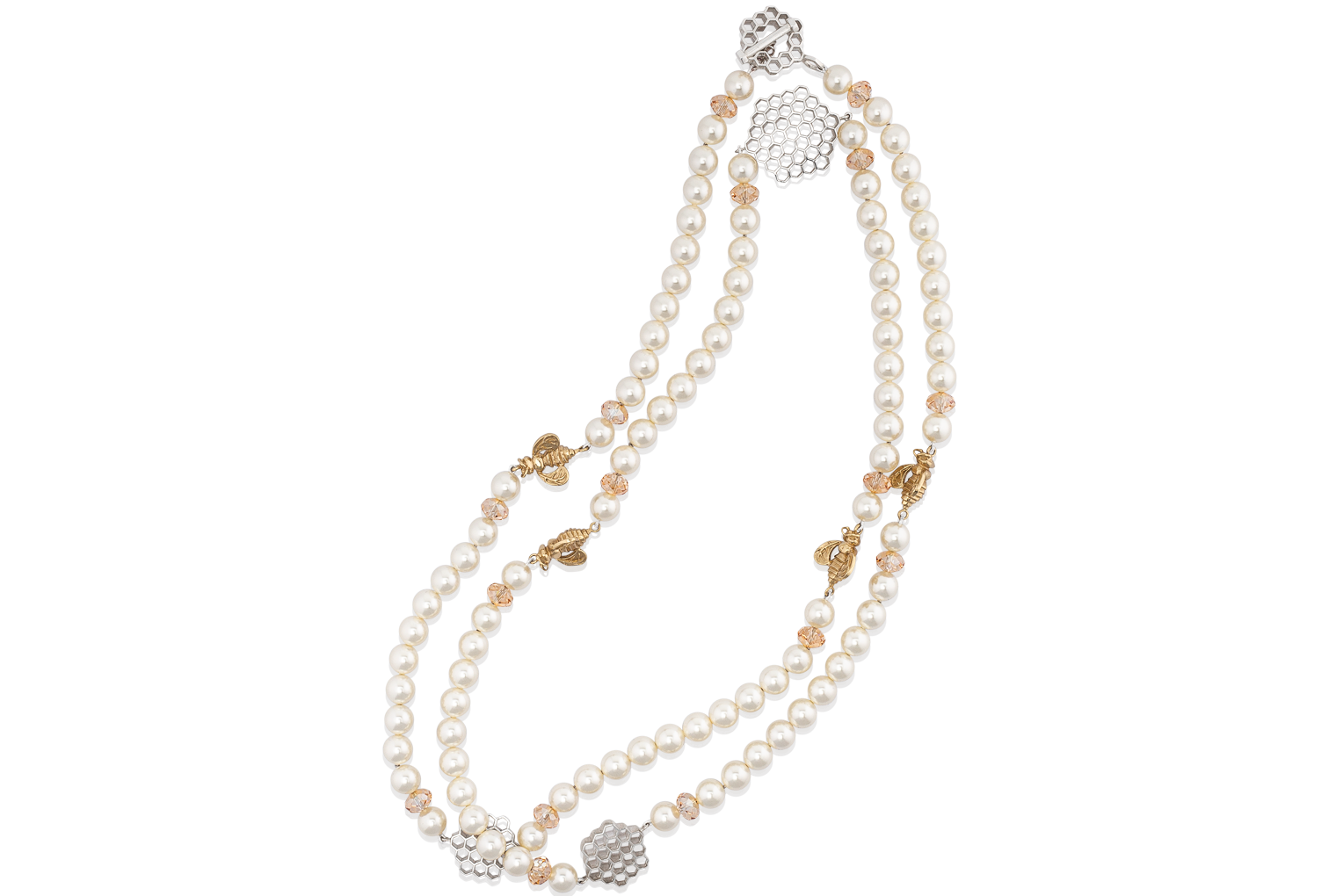 Hive Pearl Station Necklace