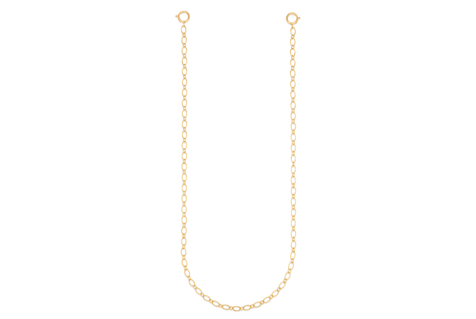 Gold Plated Oval Mask Chain