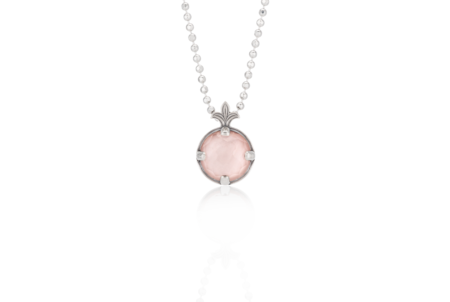 Rosette Pink Mother of Pearl Doublet Pendant