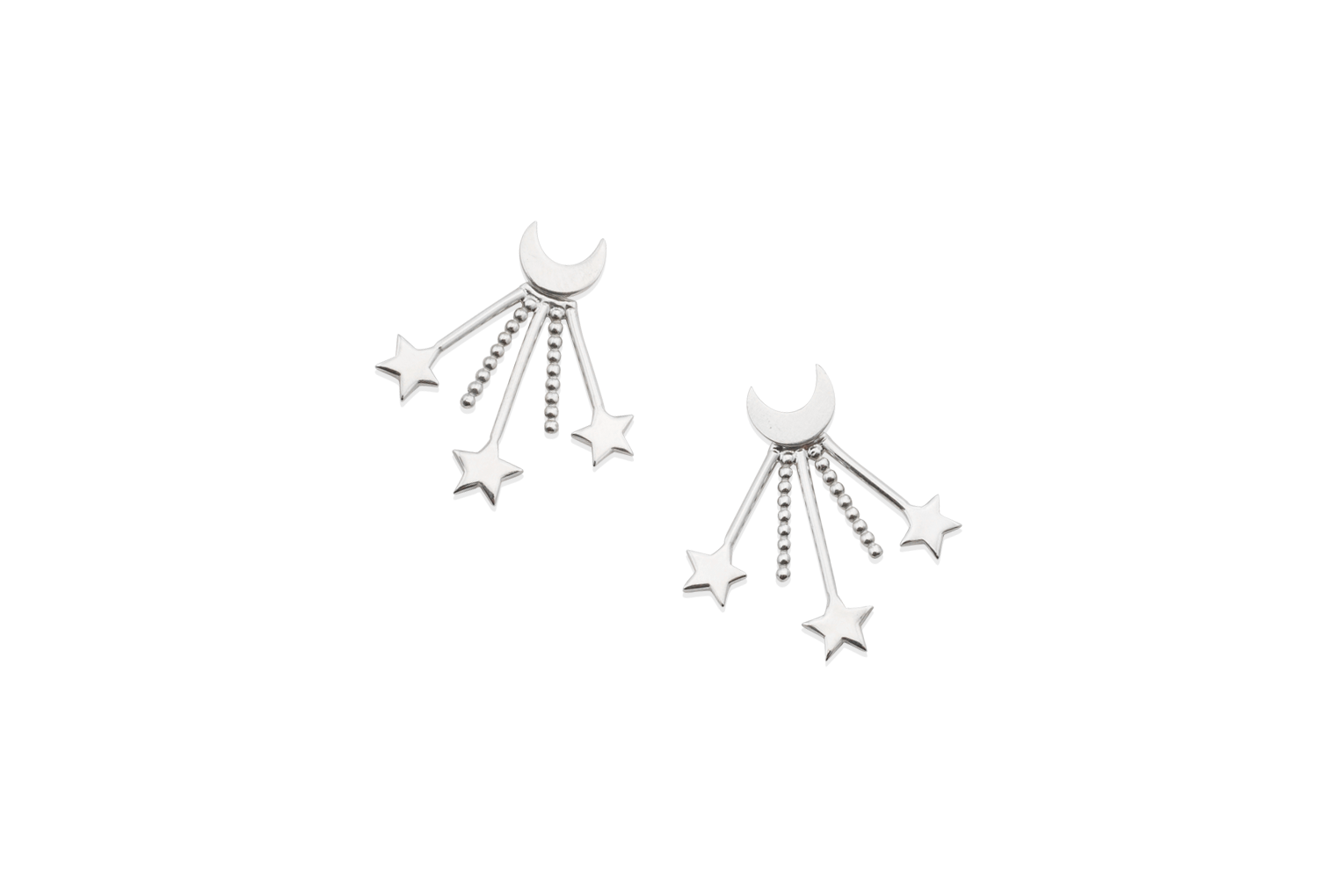 Crescent Starburst Earrings