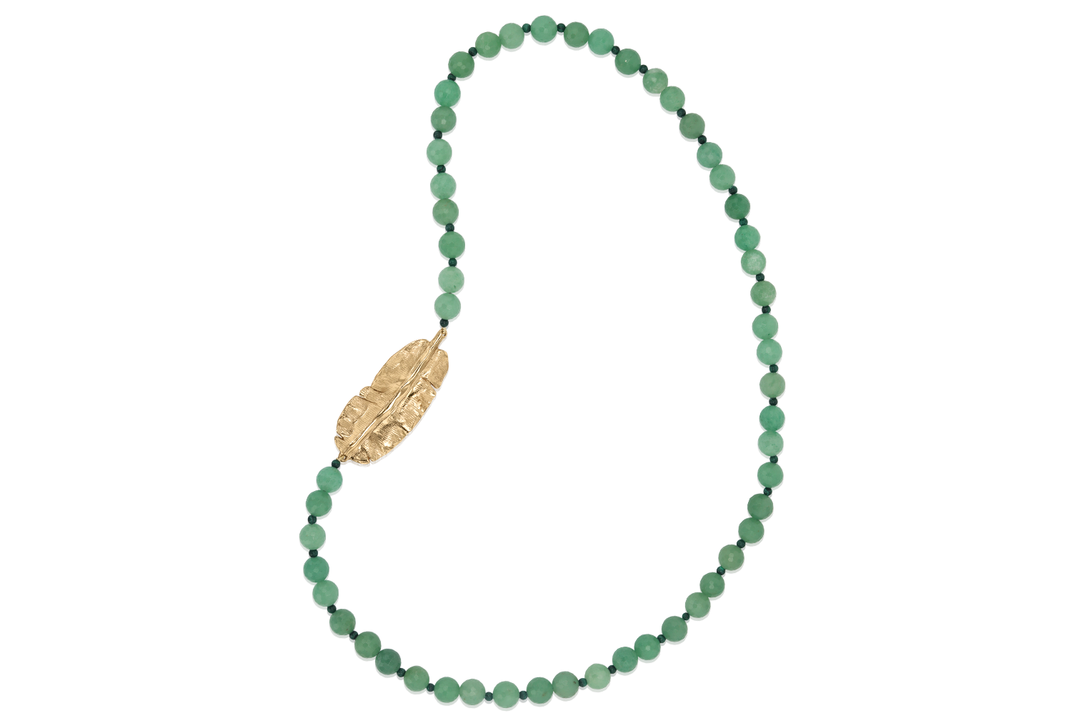 Banana Leaf Asymmetrical Necklace