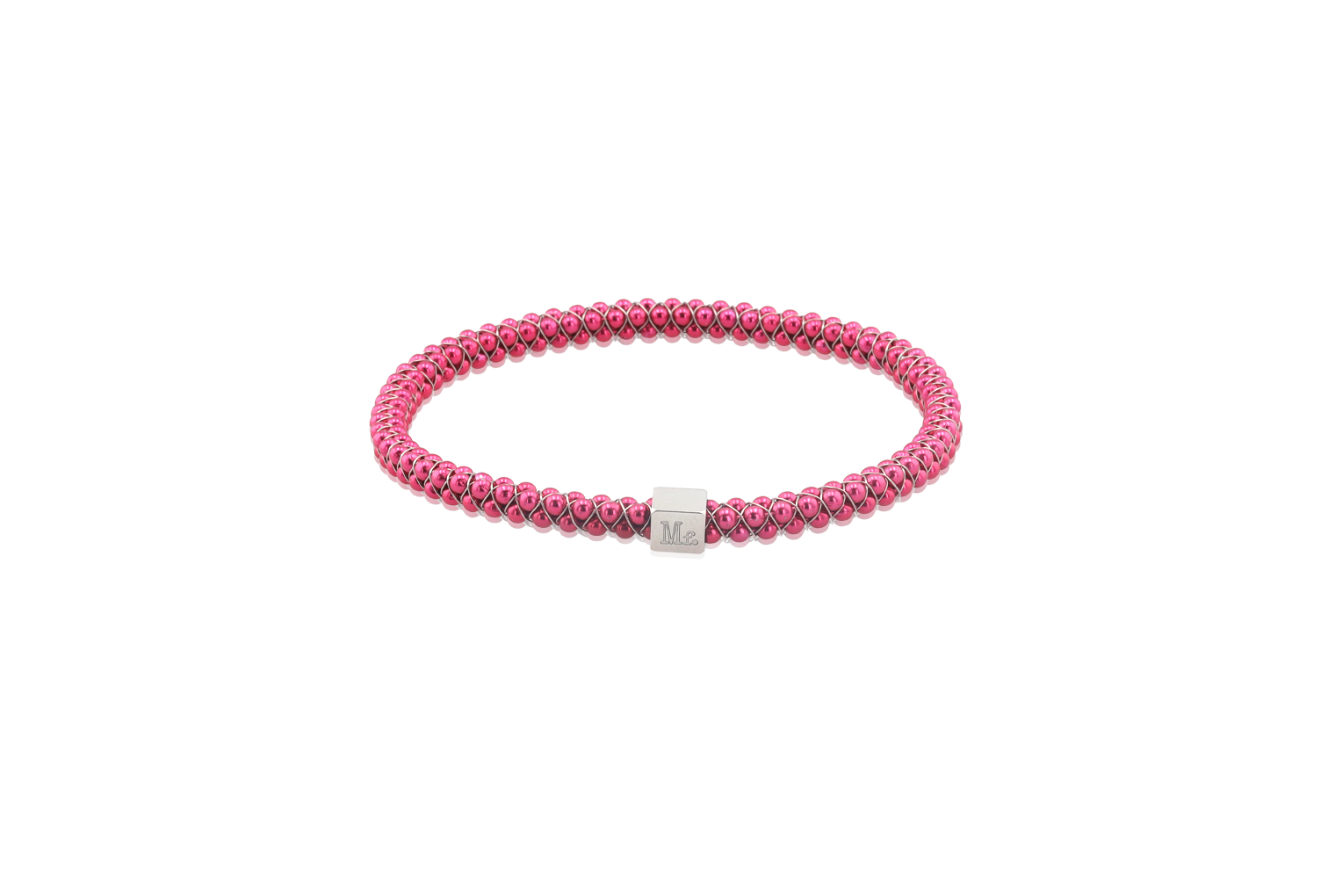 0.91 carat Pink Sapphire & Diamond Bangle on 14K Rose Gold | Marctarian