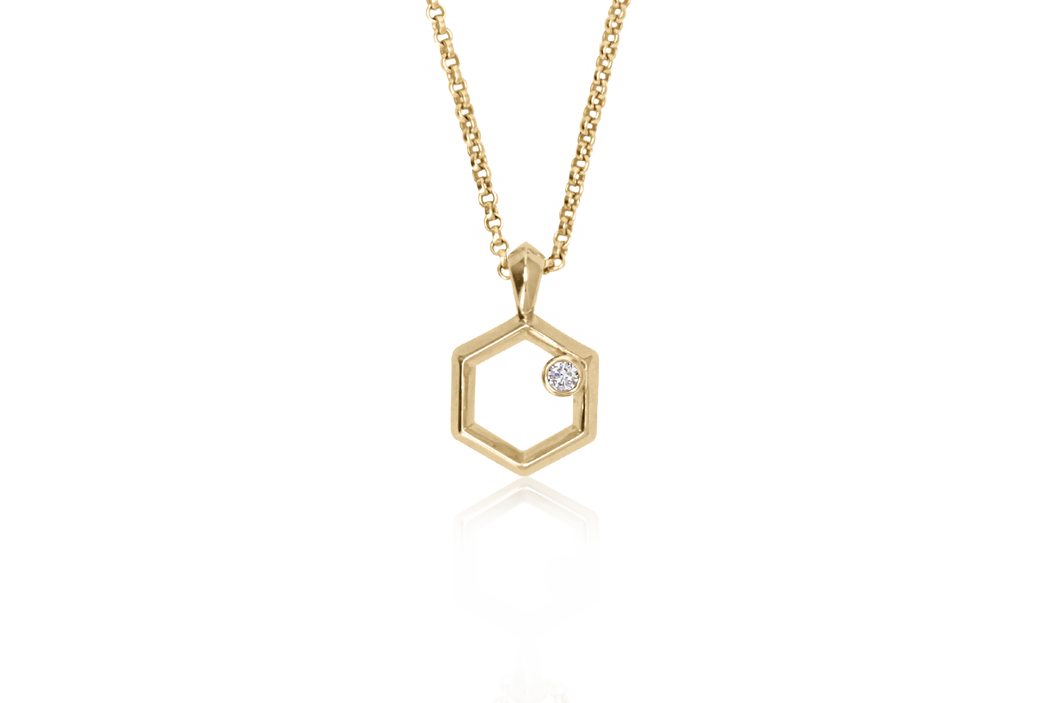 Hive Nucleus Diamond Pendant