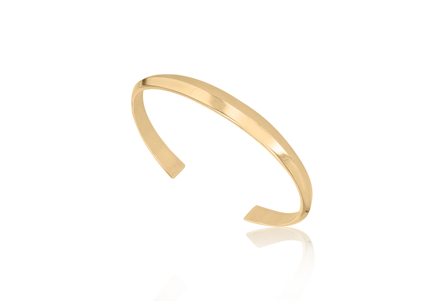 Neutral Ground Wide Cuff 10K Gold