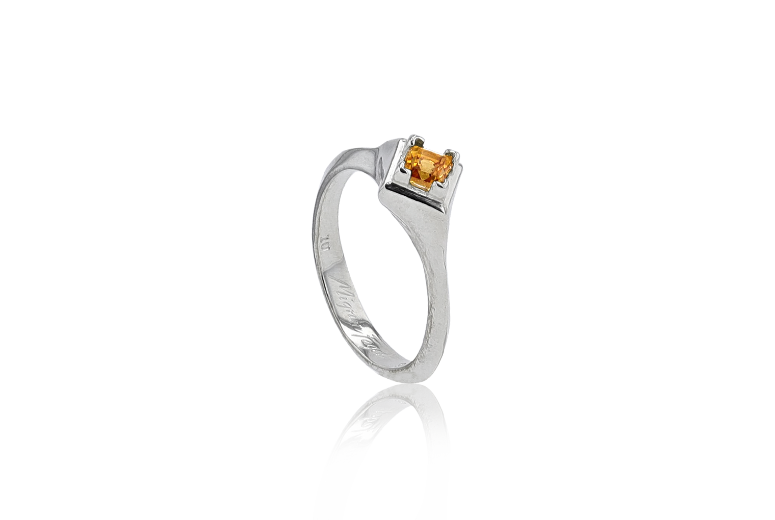 Neutral Ground Stacking Citrine Ring