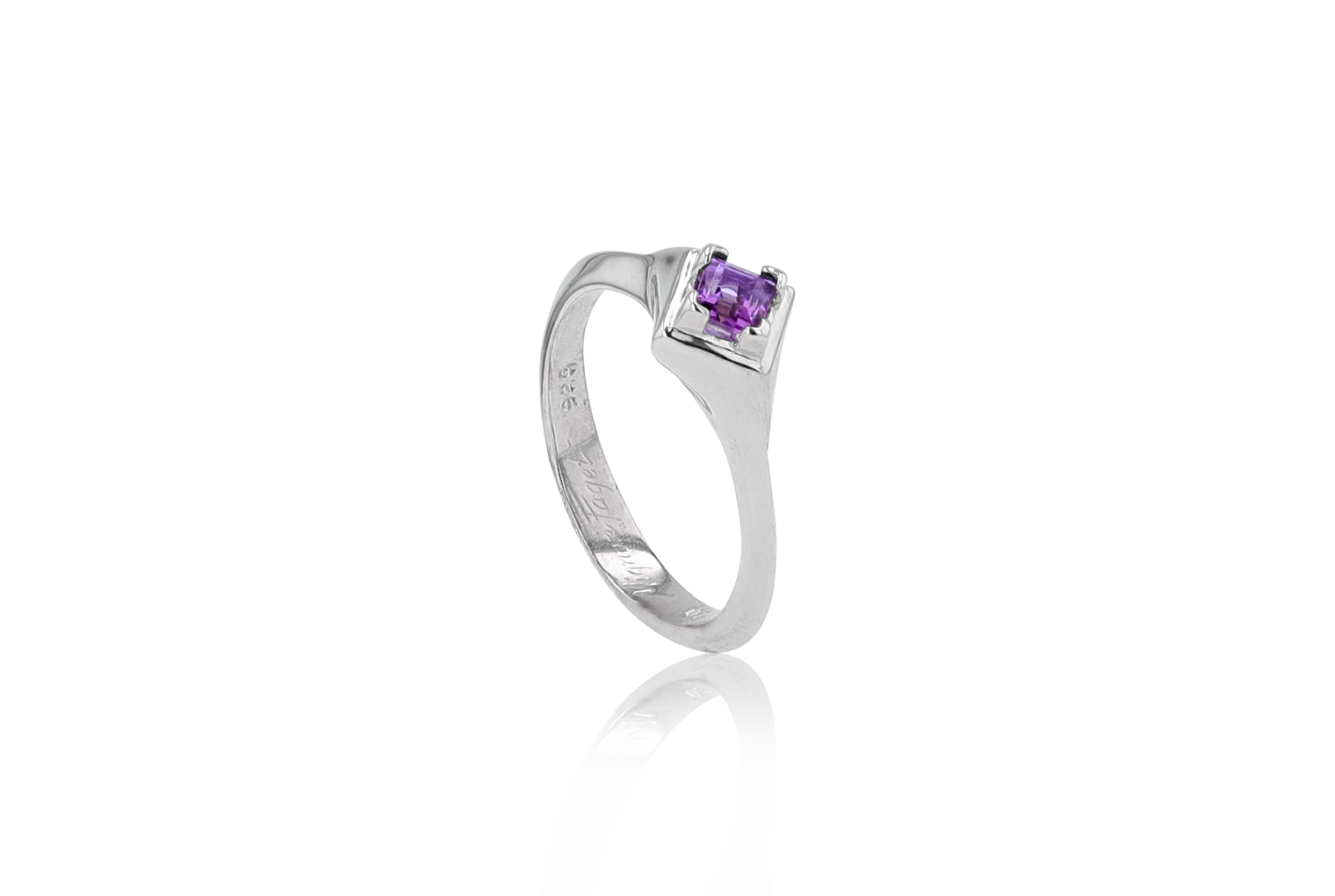 Neutral Ground Stacking Amethyst Ring