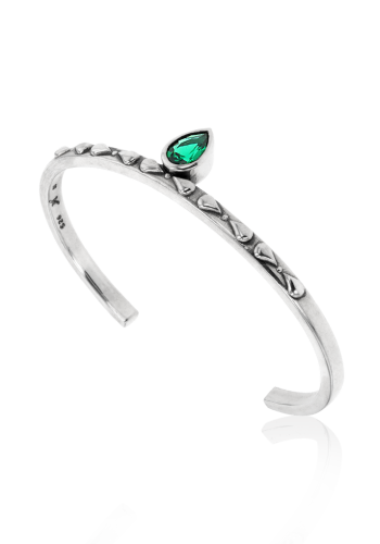 Ray Drop Emerald Cuff