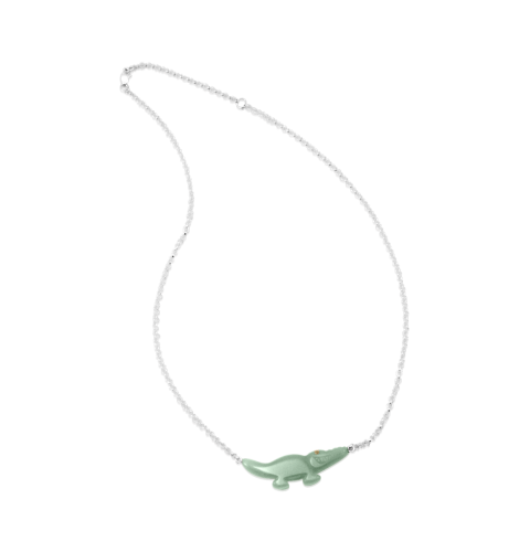 Aventurine Alligator Necklace