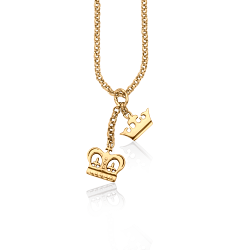 King and Queen Crown Pendant