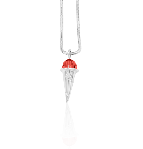 Strawberry Sno Ball Pendant