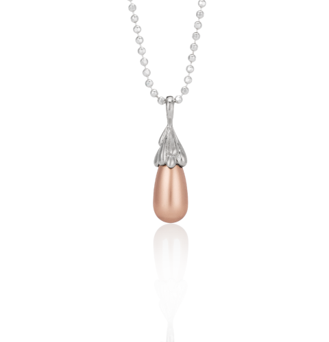 Drop of Grace Rose Gold Pearl Pendant