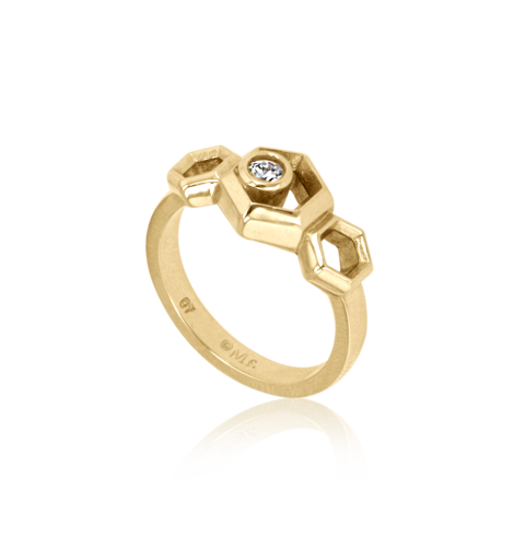 Hive Nucleus Diamond Ring